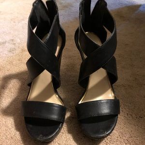 Black Jessica Simpson wedges